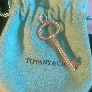 Tiffany & Co Twist Ornamented Key Pendant